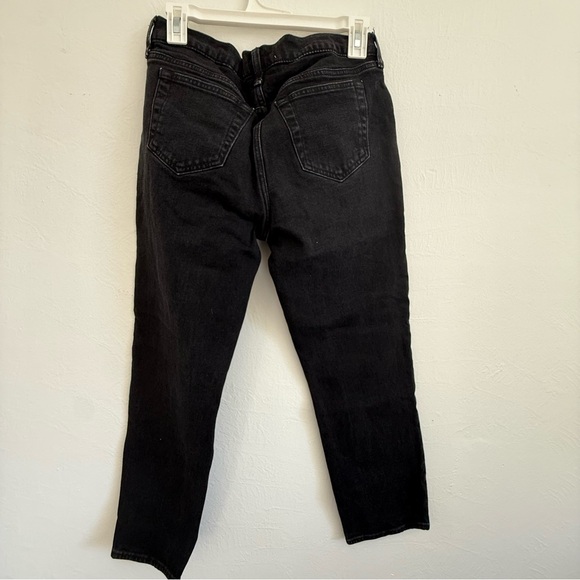A&F Maternity Black Ankle Straight Jeans - Picture 2 of 3